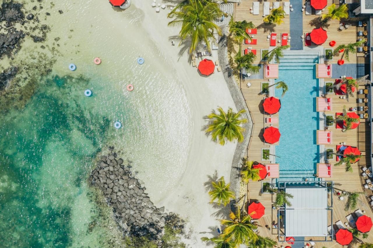 Lux* Grand Baie Resort & Residences Esterno foto Aerial view of the beach at the Hilton Moorea Resort